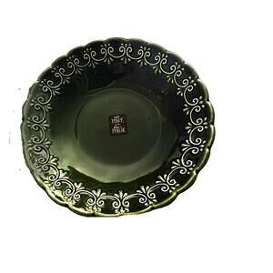 Maioliche Jessica 9.5” Green Holiday Pasta Bowl Made in Italy BRAND NEW